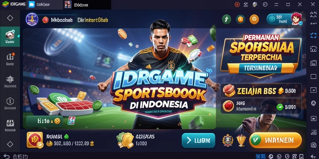 Tampilan menarik dari IDRGAME dalam gameplay Sportsbook.