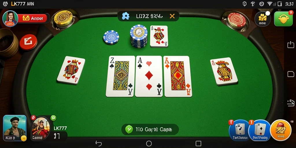 Tampilan gameplay seru permainan Gaple di LK777.