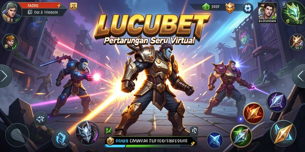 Tangkapan layar LUCUBET menampilkan aksi pertarungan yang mendebarkan.