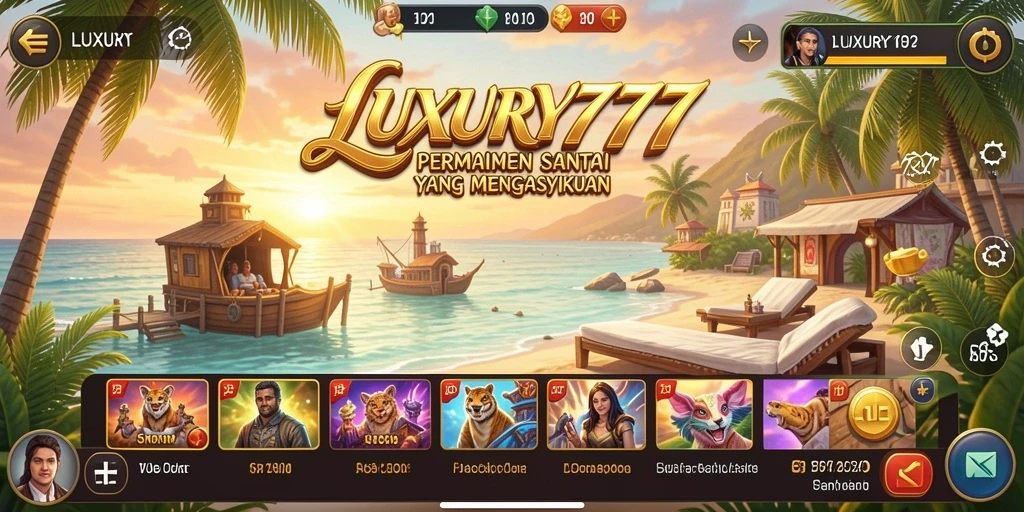 Tampilan gameplay LUXURY777 yang seru dan menarik.