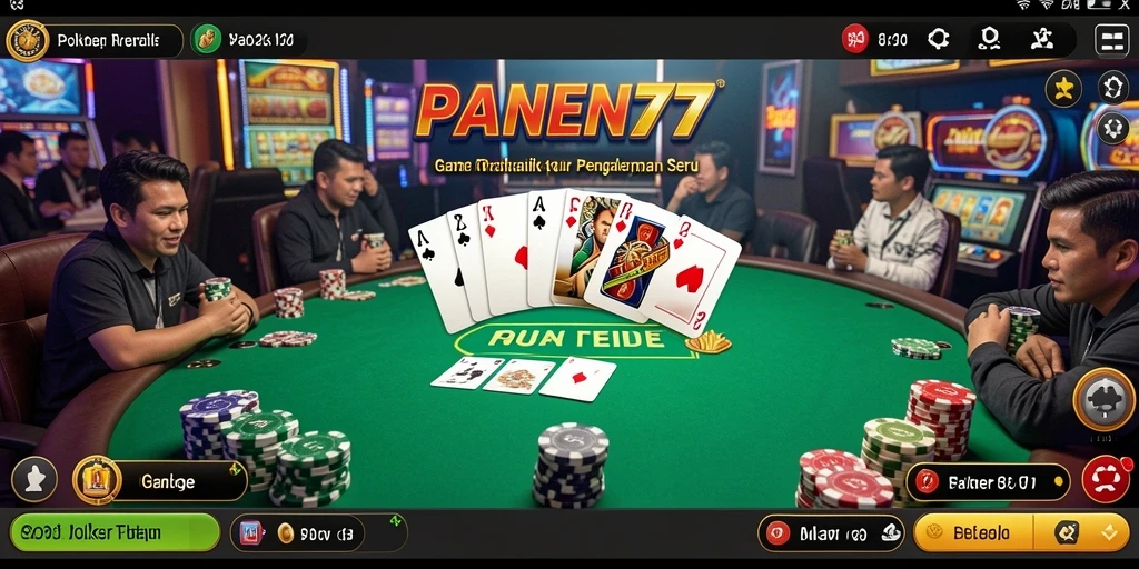 Tampilan screenshot gameplay Poker yang seru dan menarik.