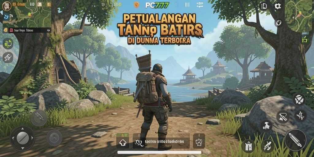 Tampilan gameplay menawan dari PC777 dalam dunia terbuka.