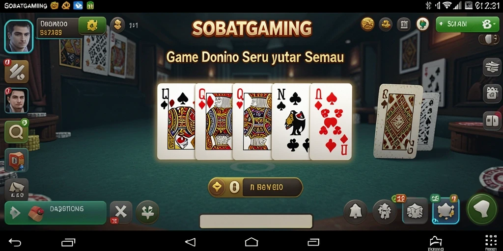 Gameplay Domino yang seru dan interaktif di SOBATGAMING.